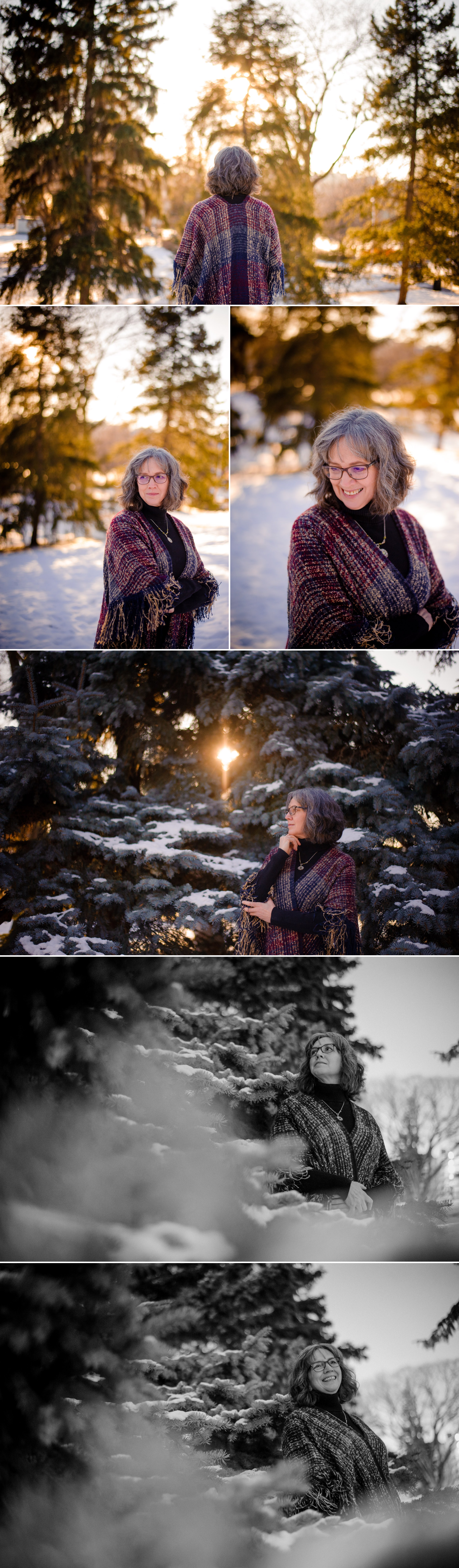 Snowy Edmonton Portrait Session