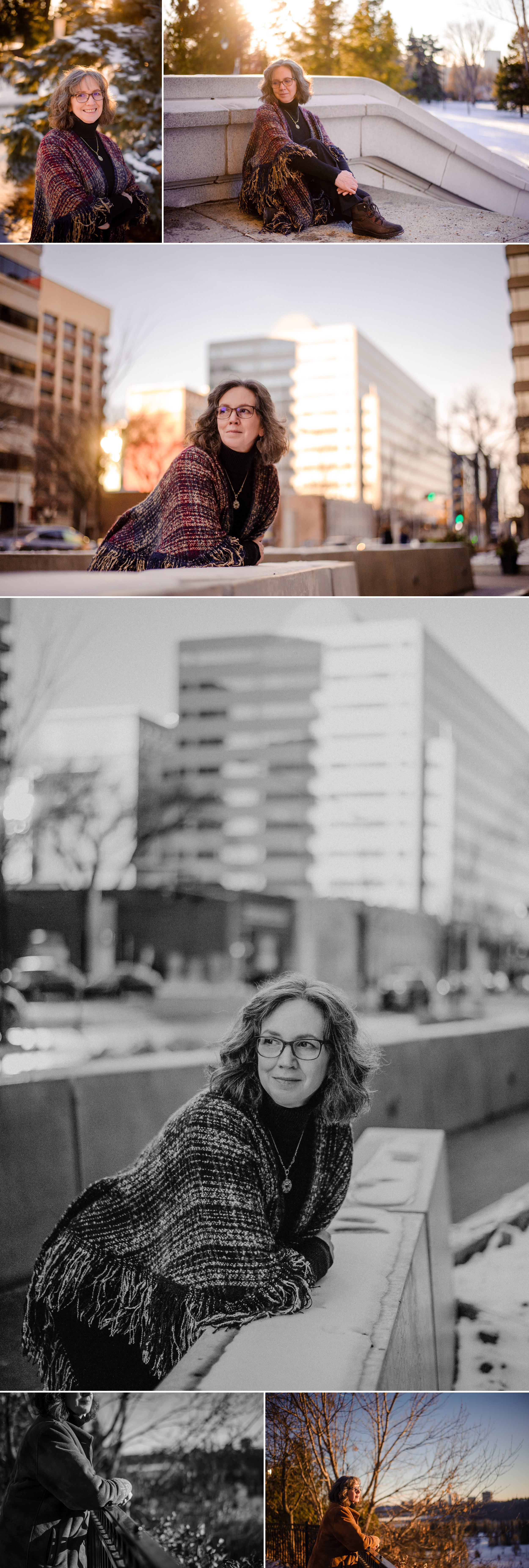 Snowy Edmonton Portrait Session