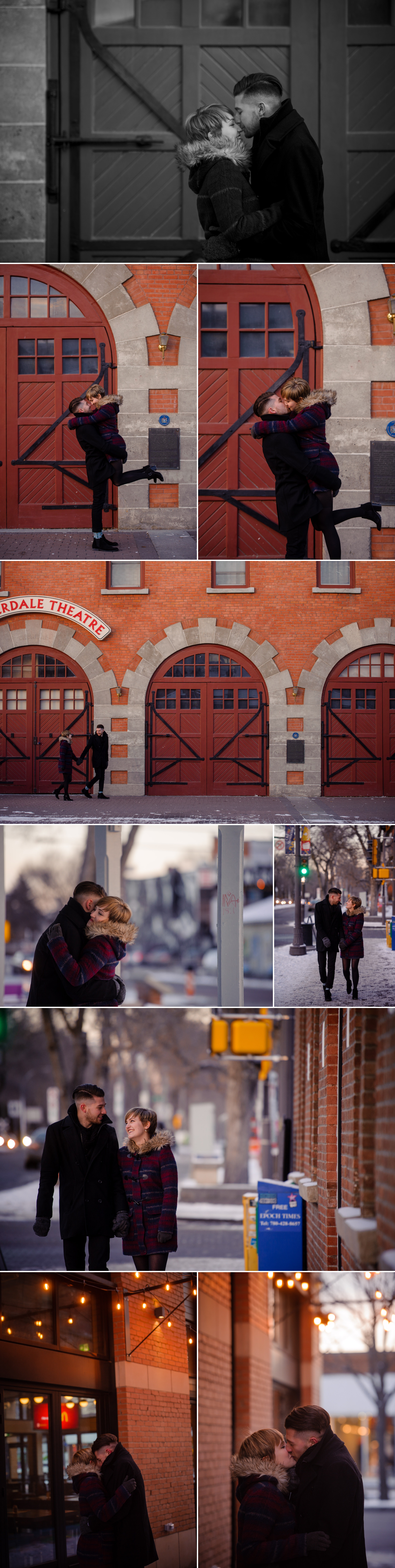 Whyte Avenue Engagement Session